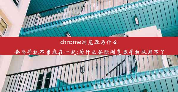 chrome浏览器为什么会与手机不兼容在一起;为什么谷歌浏览器手机版用不了