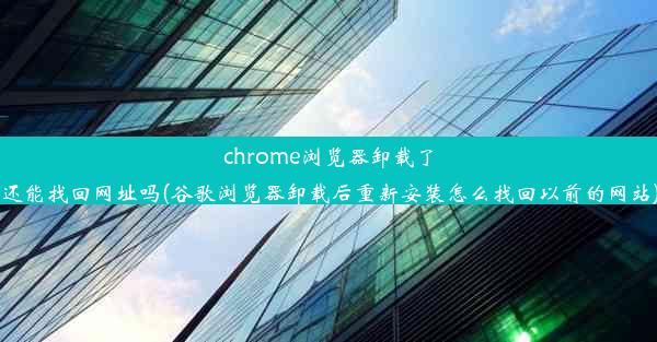 chrome浏览器卸载了还能找回网址吗(谷歌浏览器卸载后重新安装怎么找回以前的网站)