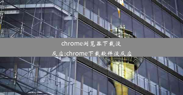 chrome浏览器下载没反应;chrome下载软件没反应