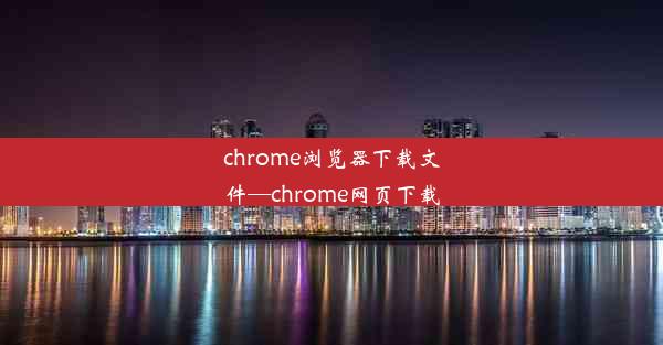 chrome浏览器下载文件—chrome网页下载