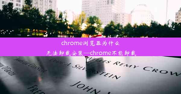 chrome浏览器为什么无法卸载安装—chrome不能卸载