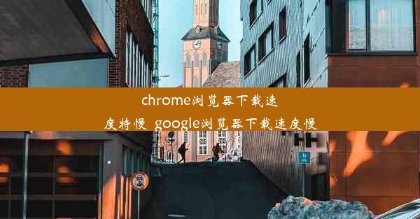 chrome浏览器下载速度特慢_google浏览器下载速度慢