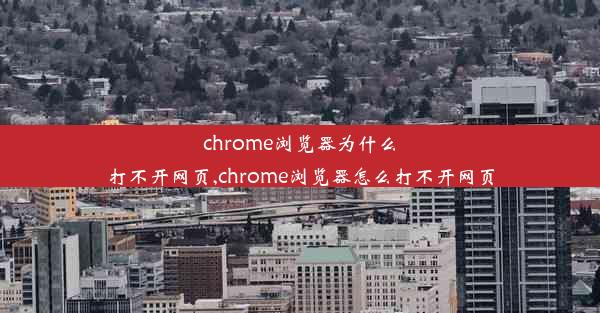 chrome浏览器为什么打不开网页,chrome浏览器怎么打不开网页