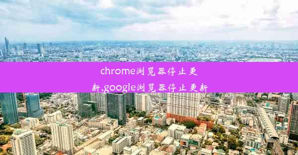 chrome浏览器停止更新,google浏览器停止更新