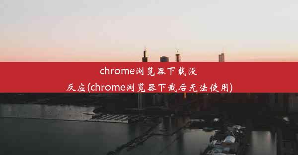 chrome浏览器下载没反应(chrome浏览器下载后无法使用)