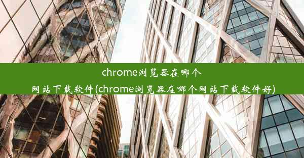 chrome浏览器在哪个网站下载软件(chrome浏览器在哪个网站下载软件好)