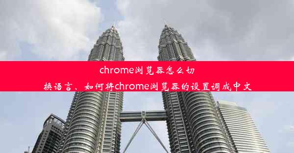 chrome浏览器怎么切换语言、如何将chrome浏览器的设置调成中文