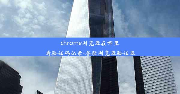 chrome浏览器在哪里看验证码记录-谷歌浏览器验证器