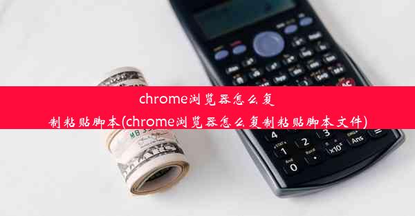 chrome浏览器怎么复制粘贴脚本(chrome浏览器怎么复制粘贴脚本文件)