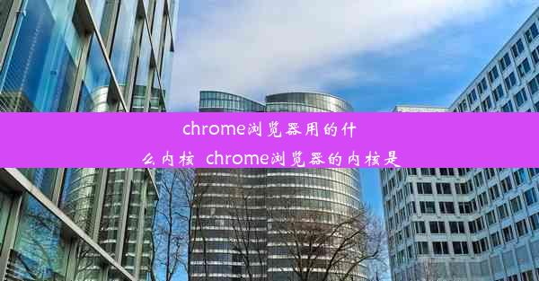 chrome浏览器用的什么内核_chrome浏览器的内核是