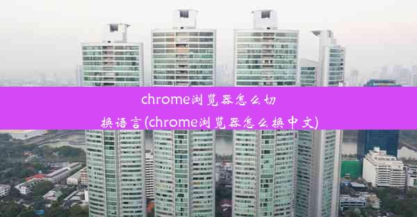 chrome浏览器怎么切换语言(chrome浏览器怎么换中文)