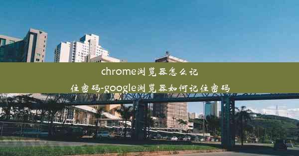 chrome浏览器怎么记住密码-google浏览器如何记住密码