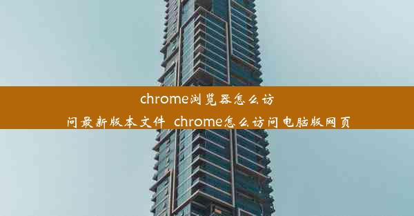 chrome浏览器怎么访问最新版本文件_chrome怎么访问电脑版网页