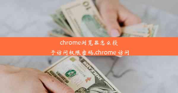 chrome浏览器怎么授予访问权限密码,chrome 访问