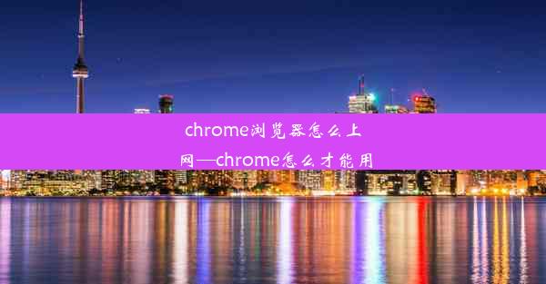 chrome浏览器怎么上网—chrome怎么才能用