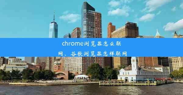 chrome浏览器怎么联网、谷歌浏览器怎样联网