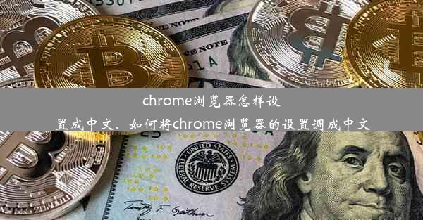 chrome浏览器怎样设置成中文、如何将chrome浏览器的设置调成中文