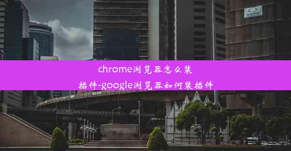 chrome浏览器怎么装插件-google浏览器如何装插件