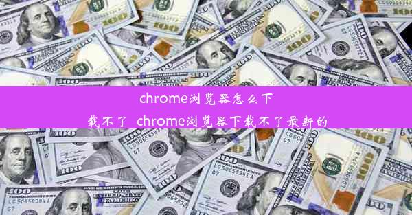 chrome浏览器怎么下载不了_chrome浏览器下载不了最新的