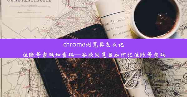 chrome浏览器怎么记住账号密码和密码—谷歌浏览器如何记住账号密码