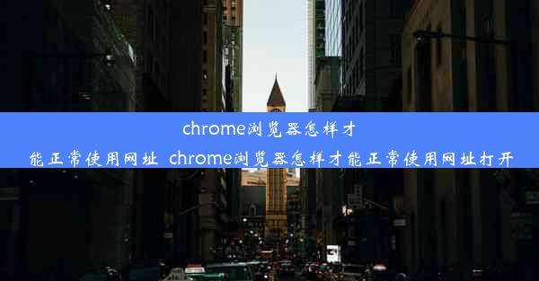 chrome浏览器怎样才能正常使用网址_chrome浏览器怎样才能正常使用网址打开