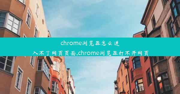 chrome浏览器怎么进入不了网页页面,chrome浏览器打不开网页