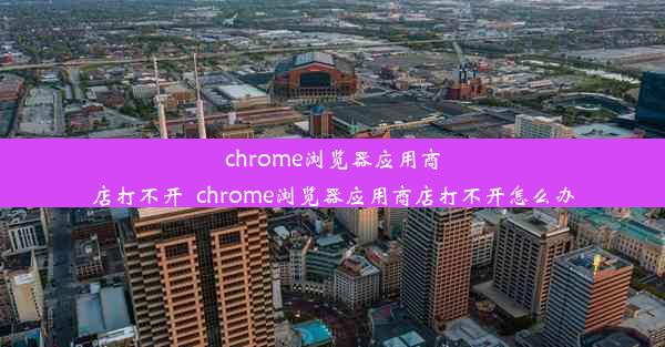 chrome浏览器应用商店打不开_chrome浏览器应用商店打不开怎么办