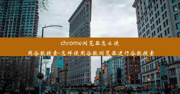 chrome浏览器怎么使用谷歌搜索-怎样使用谷歌浏览器进行谷歌搜索