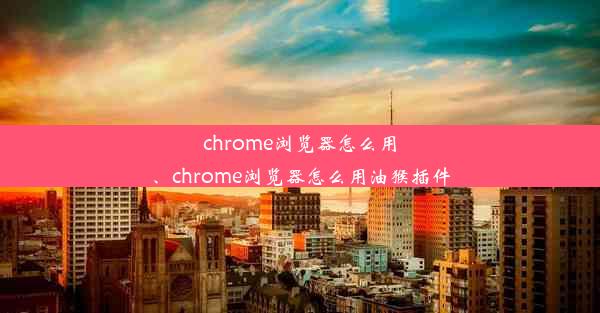 chrome浏览器怎么用、chrome浏览器怎么用油猴插件