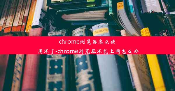 chrome浏览器怎么使用不了-chrome浏览器不能上网怎么办