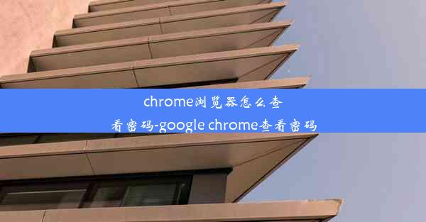 chrome浏览器怎么查看密码-google chrome查看密码