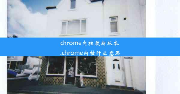 chrome内核最新版本,chrome内核什么意思