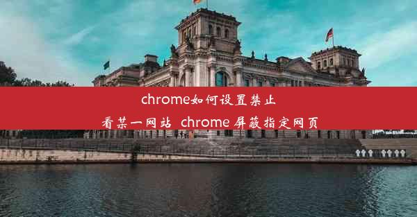 chrome如何设置禁止看某一网站_chrome 屏蔽指定网页