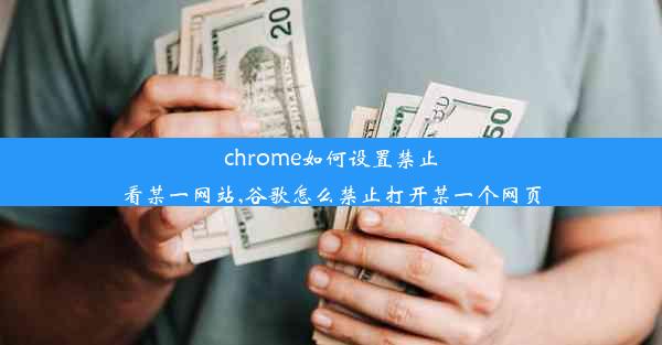 chrome如何设置禁止看某一网站,谷歌怎么禁止打开某一个网页