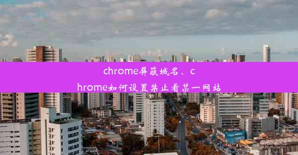 chrome屏蔽域名、chrome如何设置禁止看某一网站