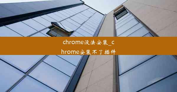 chrome没法安装_chrome安装不了插件