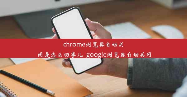 chrome浏览器自动关闭是怎么回事儿_google浏览器自动关闭