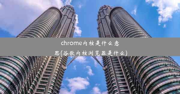 chrome内核是什么意思(谷歌内核浏览器是什么)