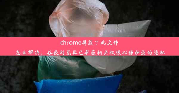 chrome屏蔽了此文件怎么解决、谷歌浏览器已屏蔽相关权限以保护您的隐私