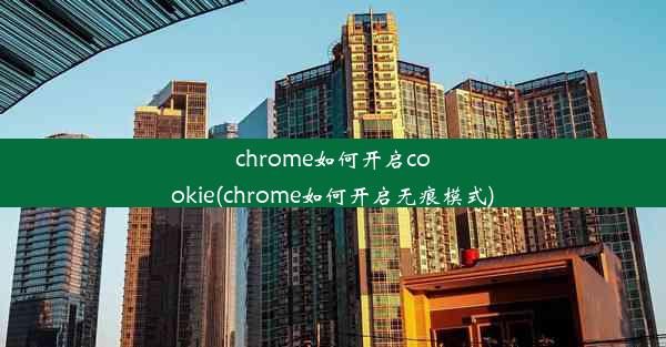 chrome如何开启cookie(chrome如何开启无痕模式)