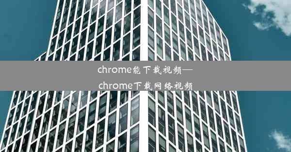 chrome能下载视频—chrome下载网络视频