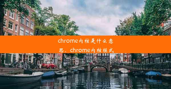 chrome内核是什么意思、chrome内核模式