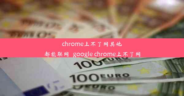 chrome上不了网其他都能联网_google chrome上不了网