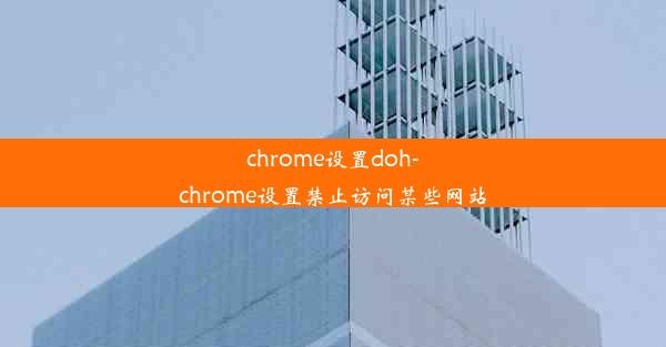 chrome设置doh-chrome设置禁止访问某些网站