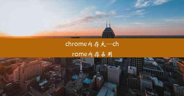 chrome内存大—chrome内存占用