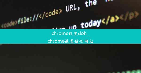 chrome设置doh_chrome设置信任网站