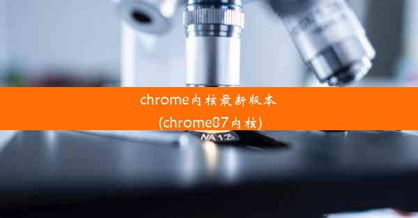 chrome内核最新版本(chrome87内核)