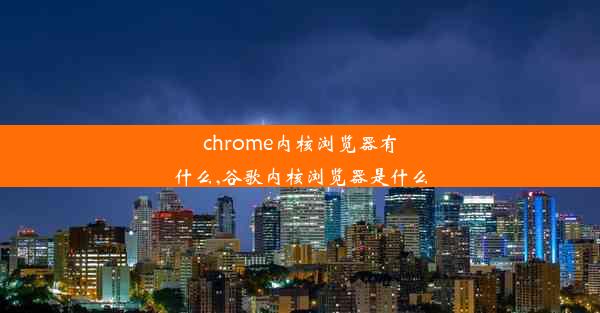 chrome内核浏览器有什么,谷歌内核浏览器是什么