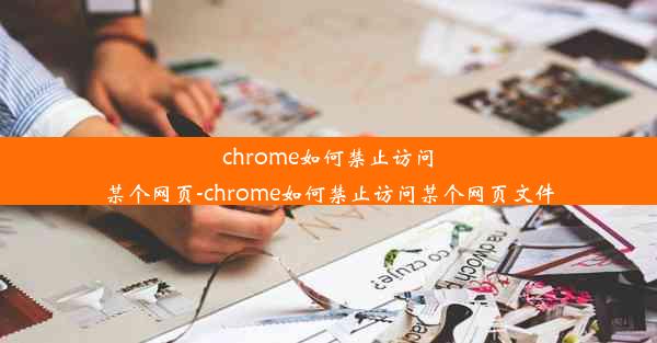 chrome如何禁止访问某个网页-chrome如何禁止访问某个网页文件