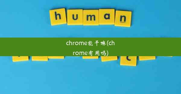 chrome能干嘛(chrome有用吗)